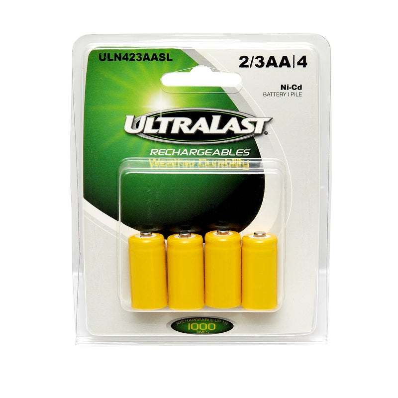 DANTONA INDUSTRIES INC, Ultralast Ni-Cad 2/3AA 1.2 V 400 mAh Solar Rechargeable Battery