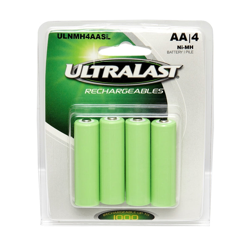 Ultralast, Ultralast NiMH AA 1.2 volt Solar Rechargeable Battery ULNMH4AASL 4 pk