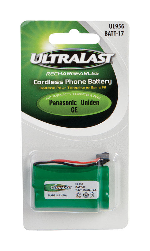 DANTONA INDUSTRIES INC, Ultralast NiMH AA 2.4 V 1.5 Ah Cordless Phone Battery BATT-17 1 pk