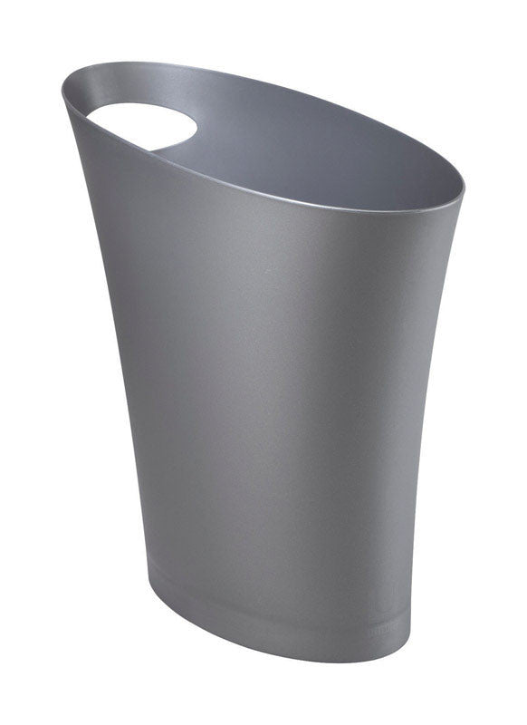 UMBRA USA INC, Umbra 2 gal. Silver Skinny Wastebasket (Pack of 6)