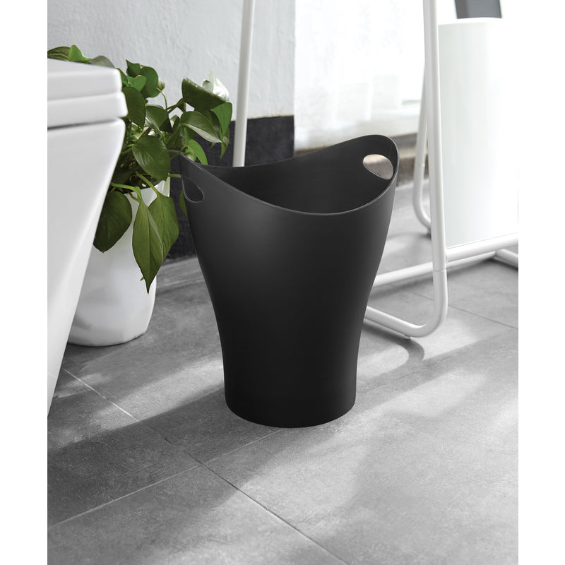 UMBRA USA INC, Umbra 2.5 gal. Black Garbino Wastebasket (Pack of 6)