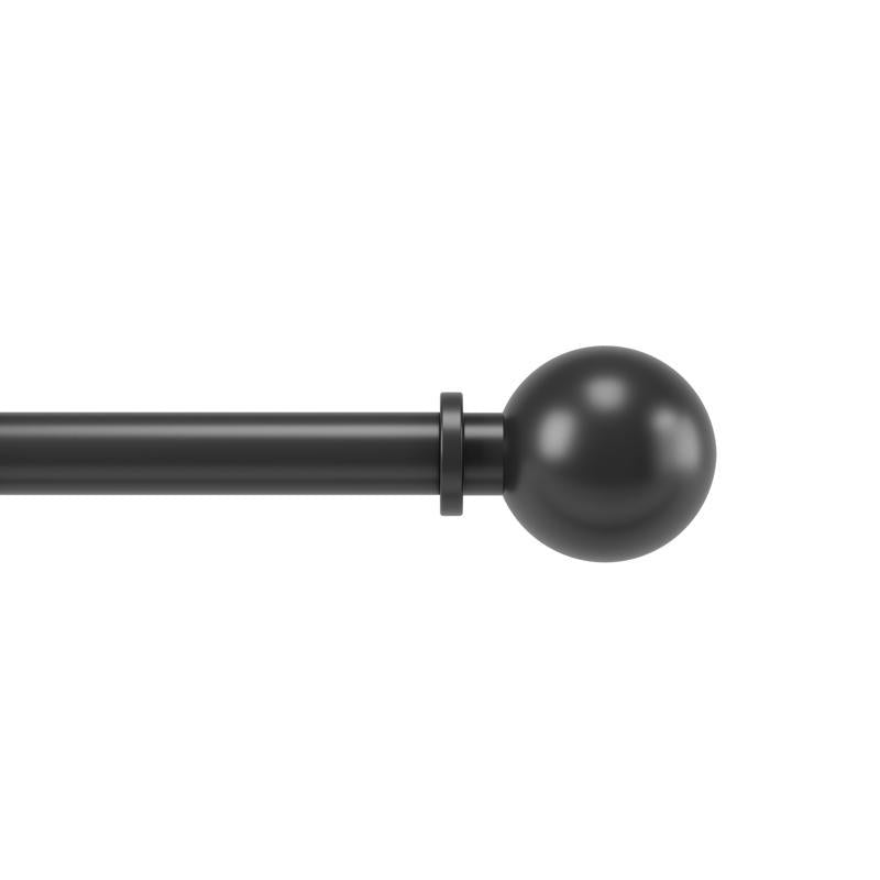 UMBRA USA INC, Umbra Bolas Matte Black Curtain Rod 36 in. L X 72 in. L (Pack of 2)