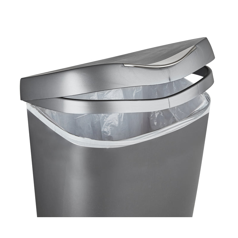 UMBRA USA INC, Umbra Brim 13 gal Gray Plastic Step On Wastebasket