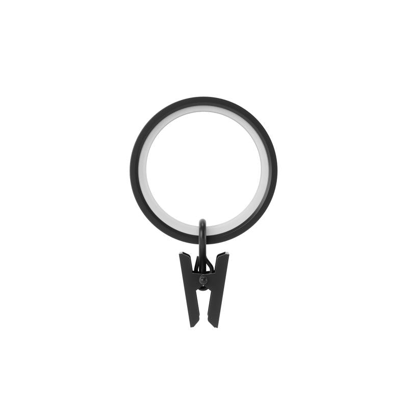 UMBRA USA INC, Umbra Cappa Matte Black Clip Ring 3.25 in. L (Pack of 6)