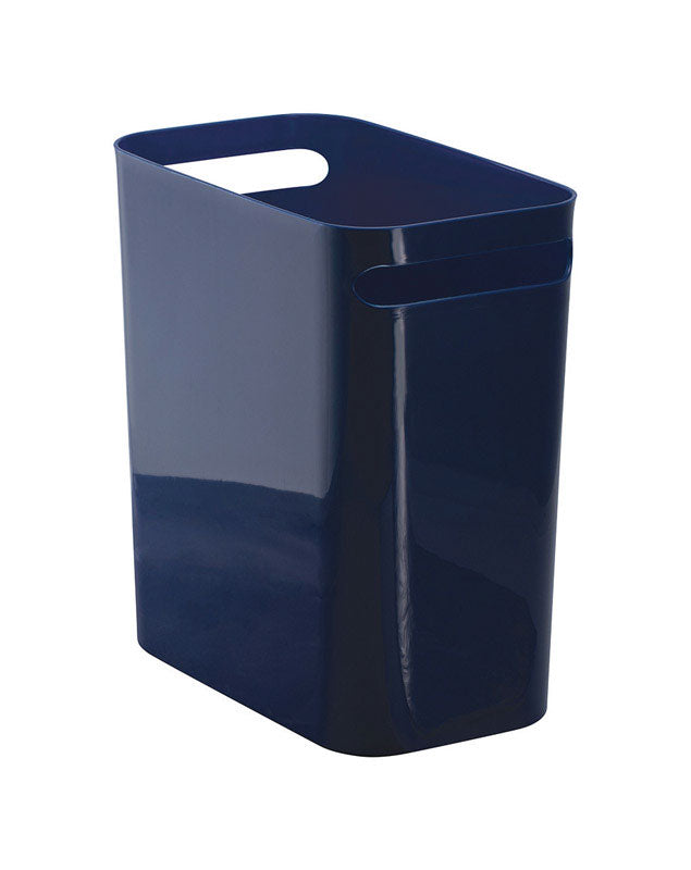 Interdesign, Una Waste Can Navy 12" (Pack of 4)