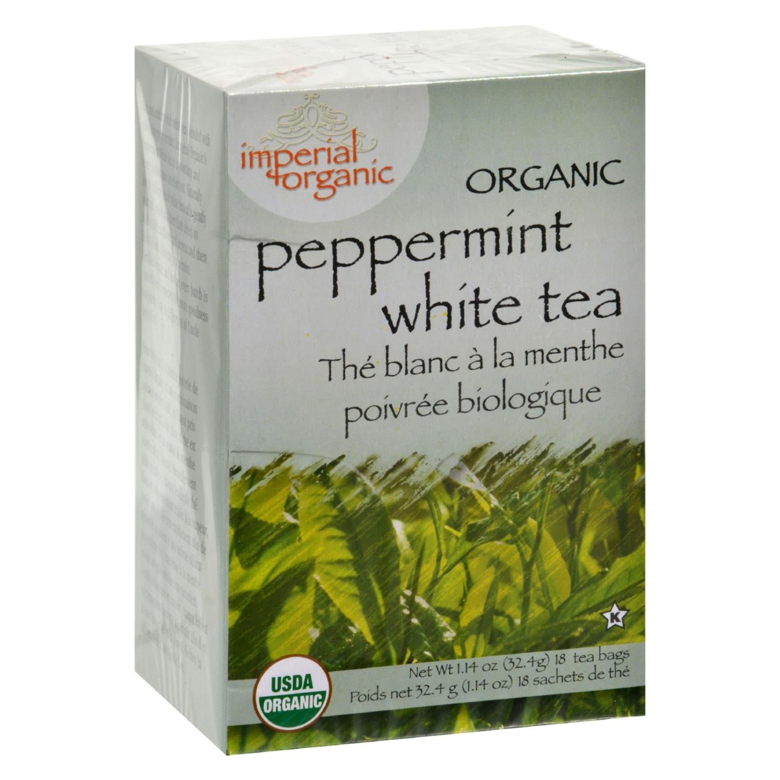 Uncle Lee'S Tea, Uncle Lee's Imperial Organic Peppermint White Tea - 18 Tea Bags