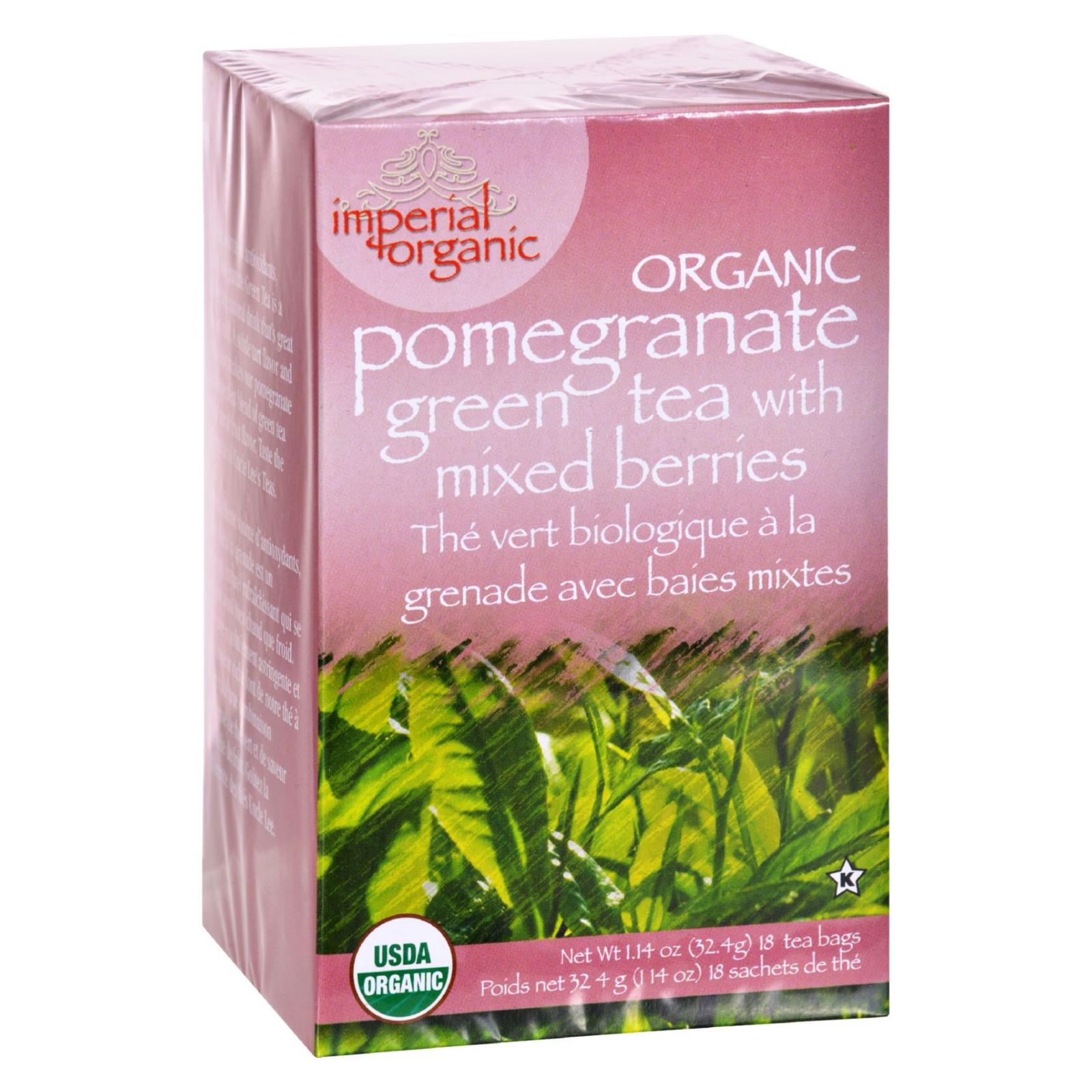 Uncle Lee'S Tea, Uncle Lee's Imperial Organic Pomegranate Green Tea with Mixed Berries - 18 Tea Bags