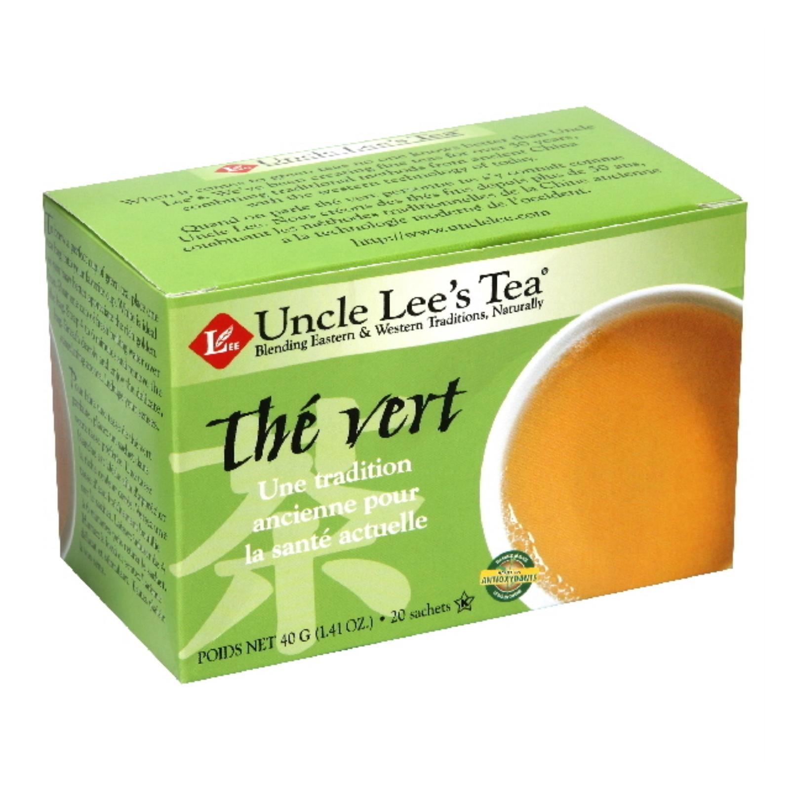 Uncle Lee'S Tea, Uncle Lee's Tea Green Tea - Case of 6 - 20 Bags