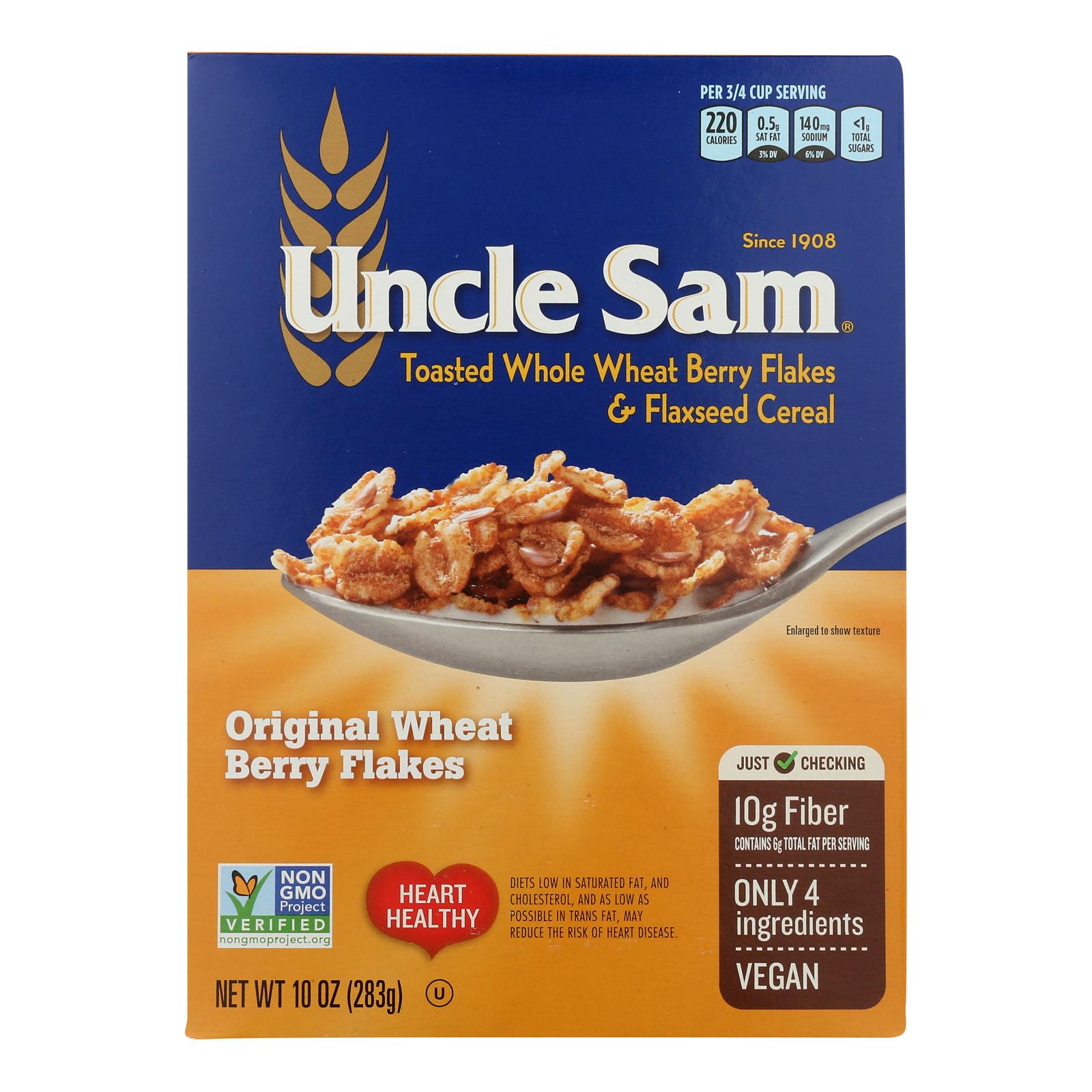 Uncle Sam Cereal, Uncle Sam Cereal Cereal - Original - 10 oz - case of 12