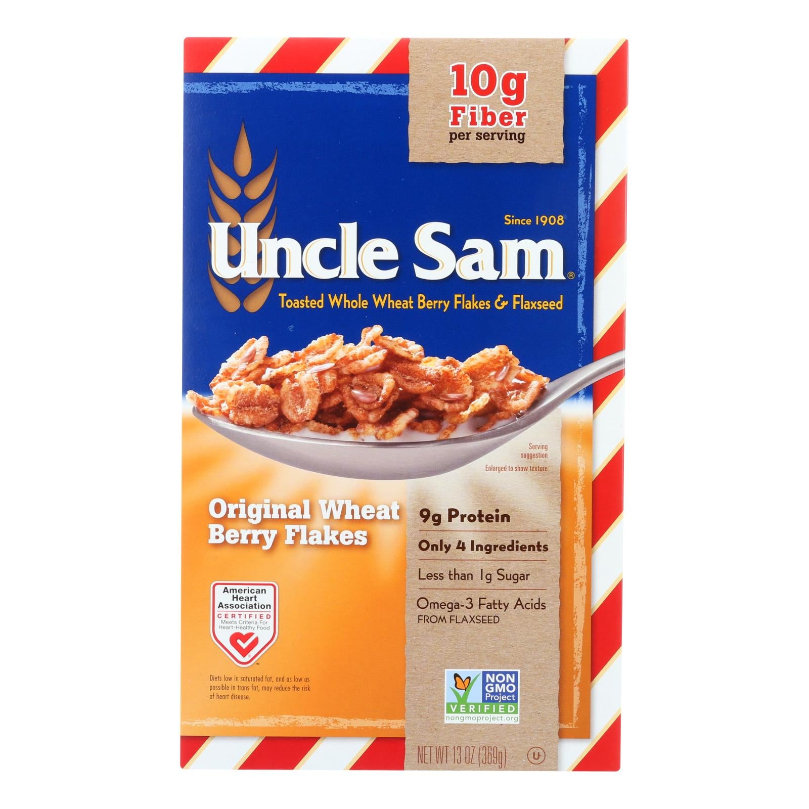 Uncle Sam Cereal, Uncle Sam Cereal Cereal - Original - Family Size - 13 oz - case of 12 (Pack of 12)