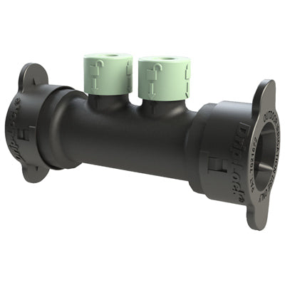 Orbit, Underground Sprinkler Inline Drip-Lock Manifold, Full-Flow, Two 1/4-In. Ports