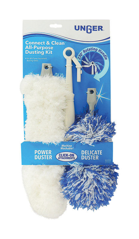 UNGER INDUSTRIAL INC, Unger Connect & Clean Microfiber Duster Kit 15 in. L 2 pk