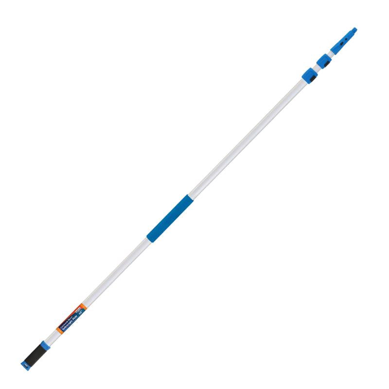 UNGER INDUSTRIAL INC, Unger Telescoping 18 ft. L X 2 in. D Aluminum Extension Pole Blue/White