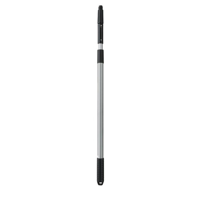 UNGER INDUSTRIAL INC, Unger Telescoping 4 ft. L X 1 in. D Aluminum Extension Pole Silver/Blue