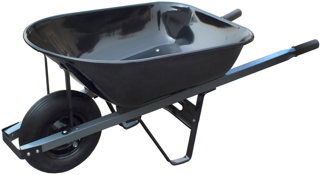 United General, United General Wh89693 6 Cubic Feet 18 Gauge Steel Tray Contractor Wheelbarrow