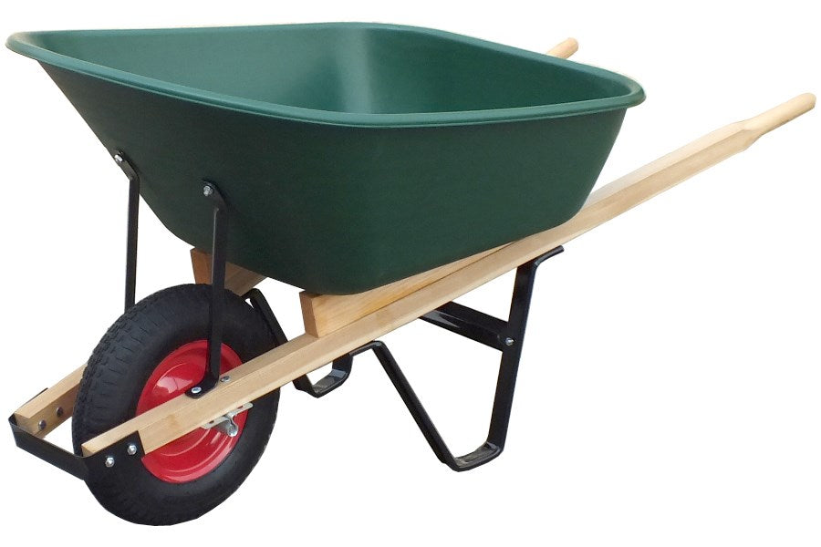 United General, United General Wh89695 6 Cubic Feet Poly Tray Wheelbarrow