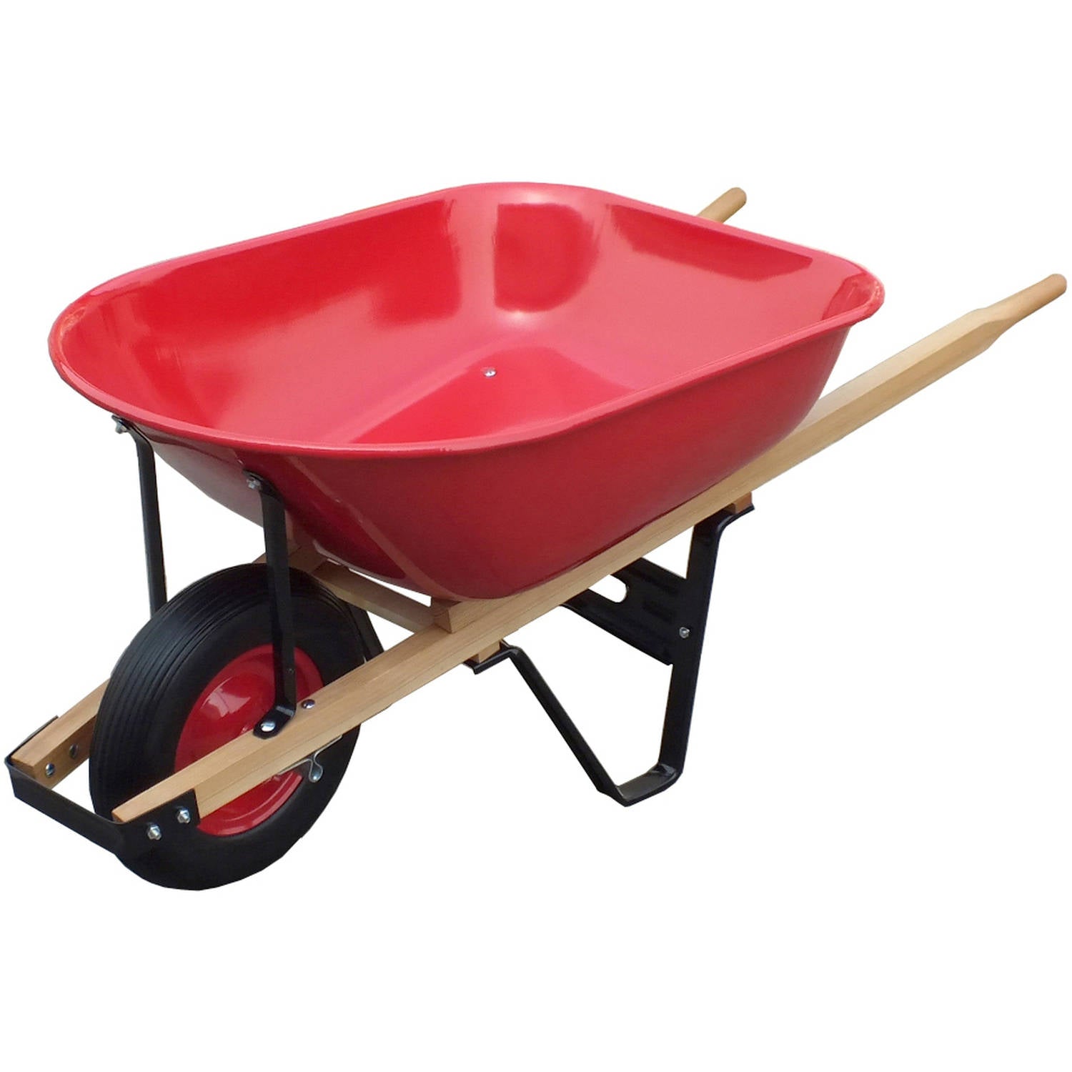 United General, United General Wh89975 6 Cubic Feet 20 Gauge Steel Tray Wheelbarrow