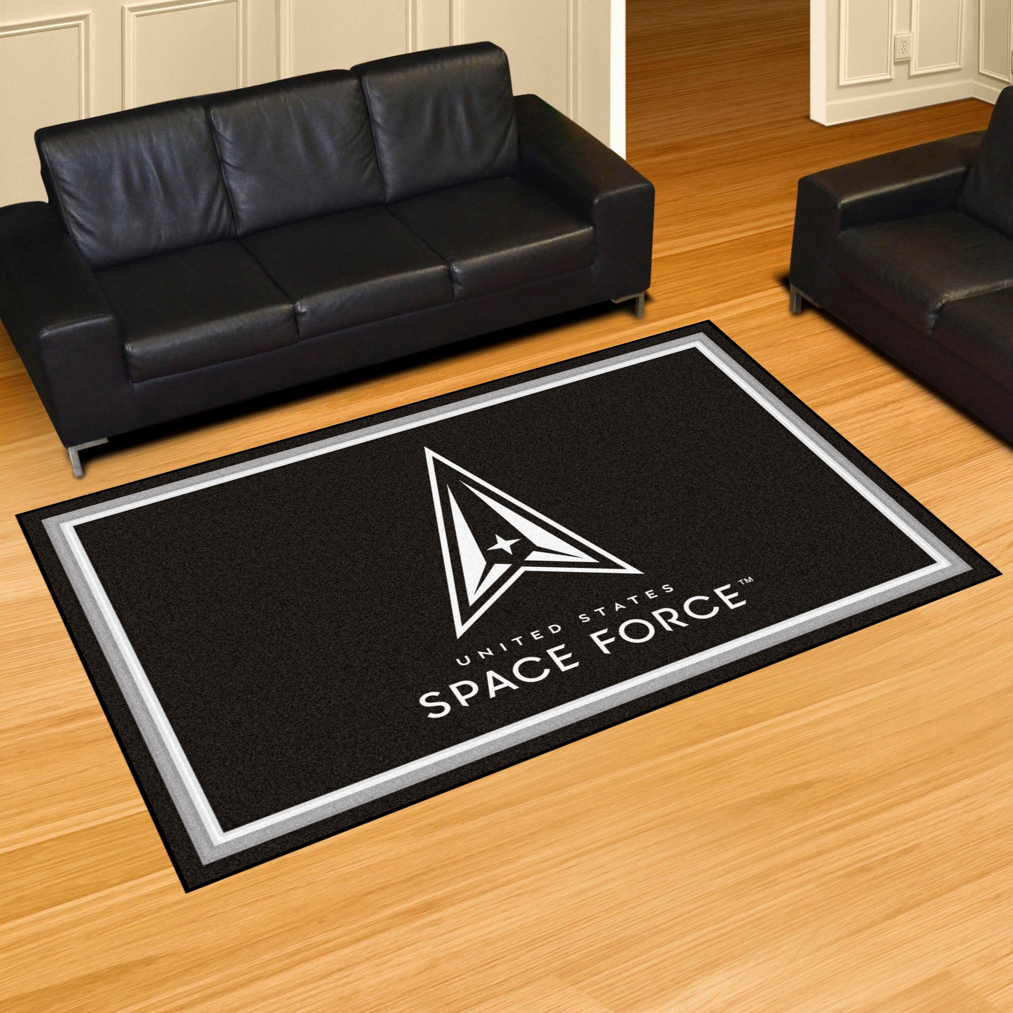 FANMATS, United States Space Force 5ft. x 8 ft. Plush Area Rug