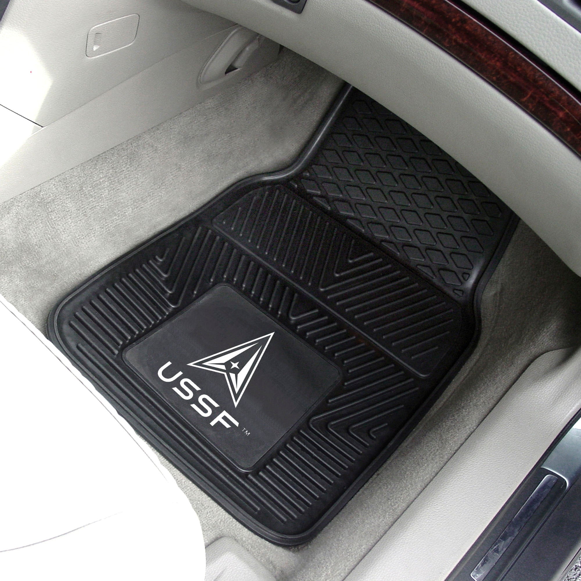 FANMATS, United States Space Force Heavy Duty Car Mat Set - 2 Pieces