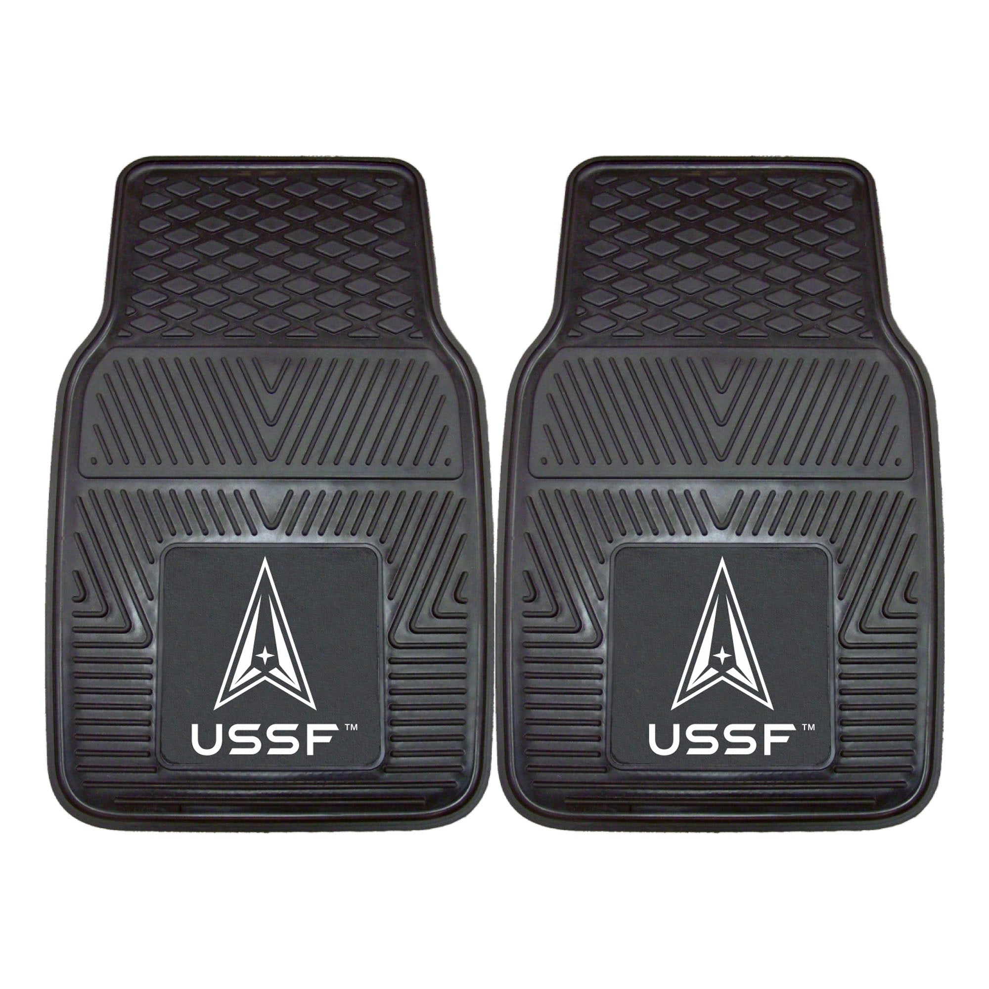 FANMATS, United States Space Force Heavy Duty Car Mat Set - 2 Pieces