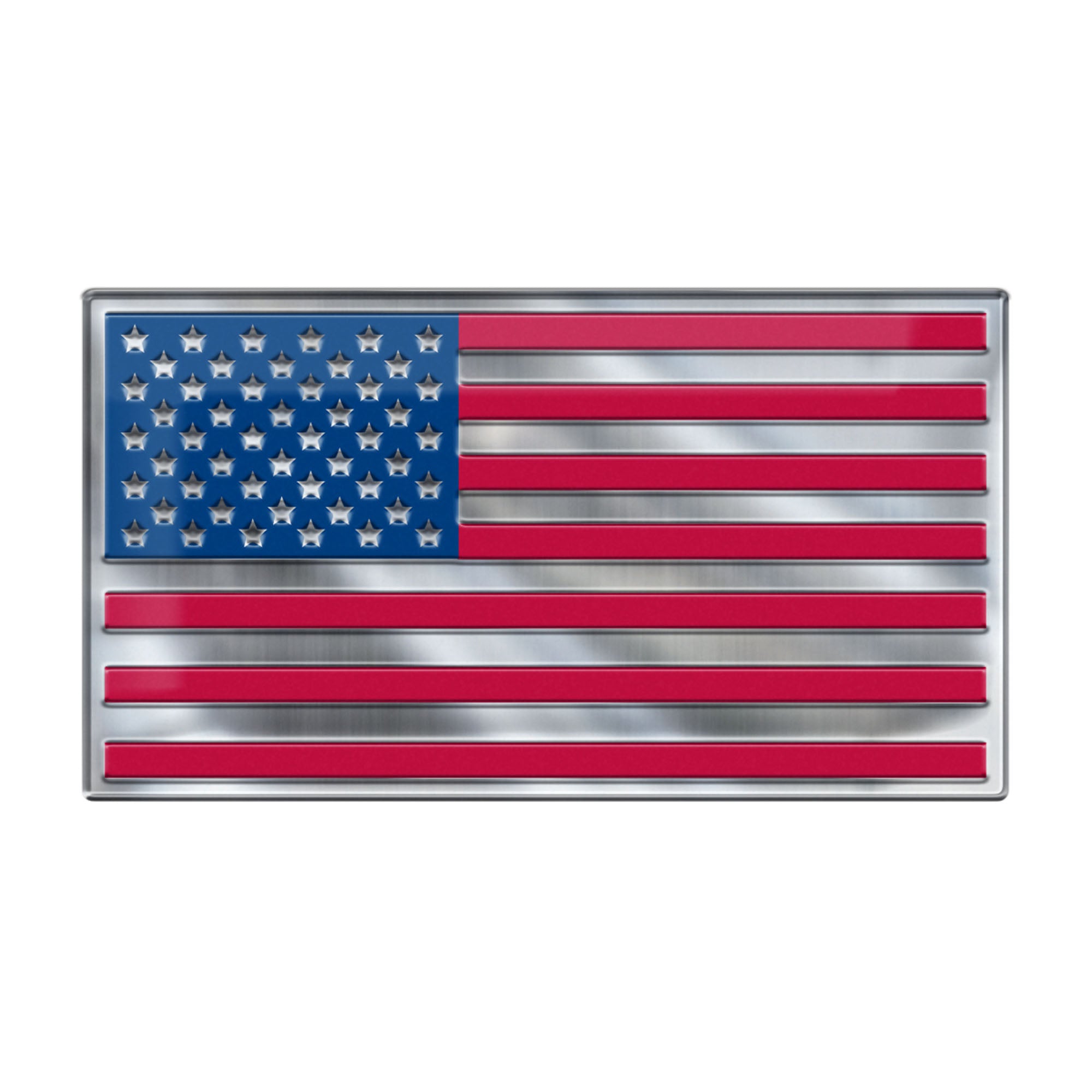 FANMATS, United States, USA Heavy Duty Aluminum Color Emblem