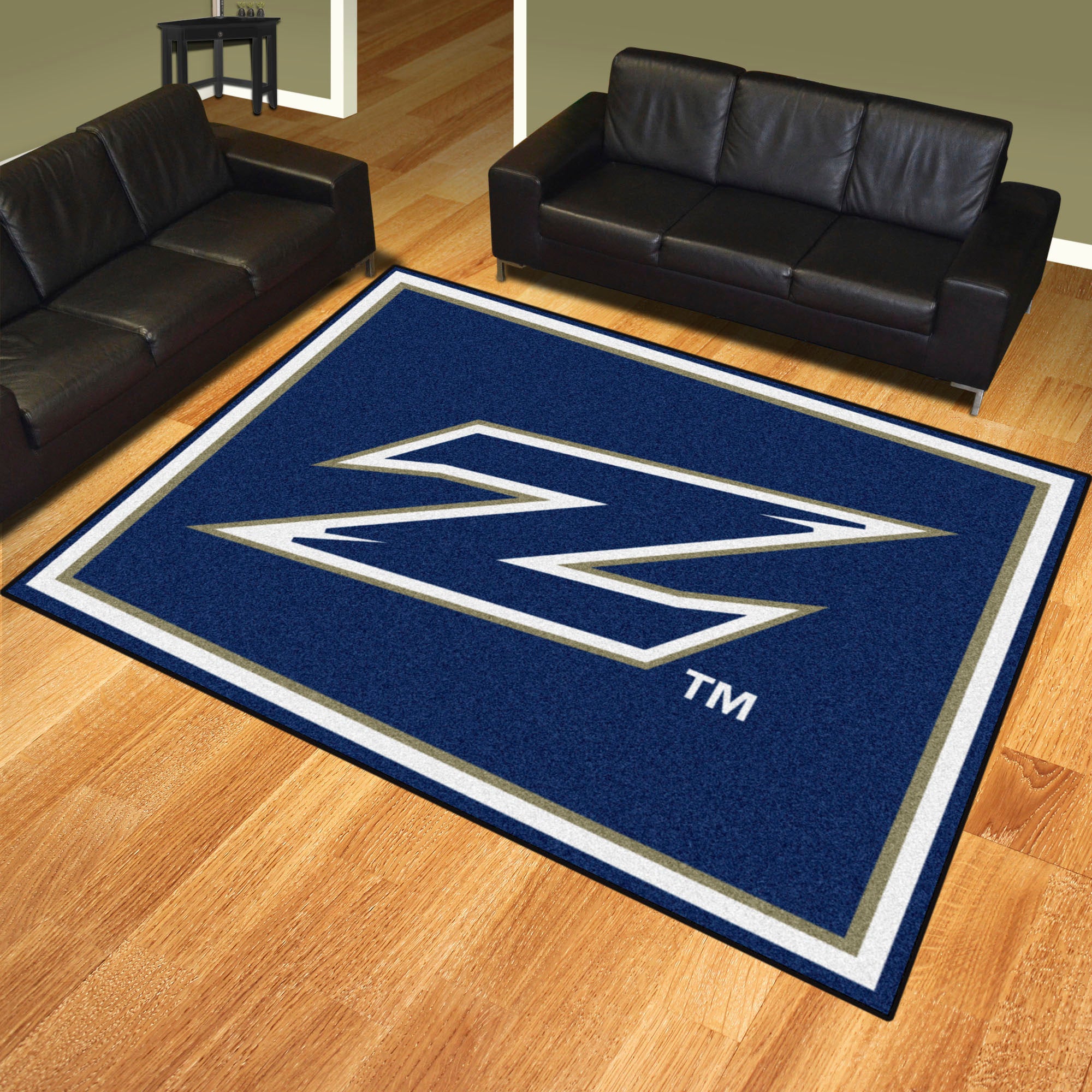 FANMATS, University of Akron 8ft. x 10 ft. Plush Area Rug