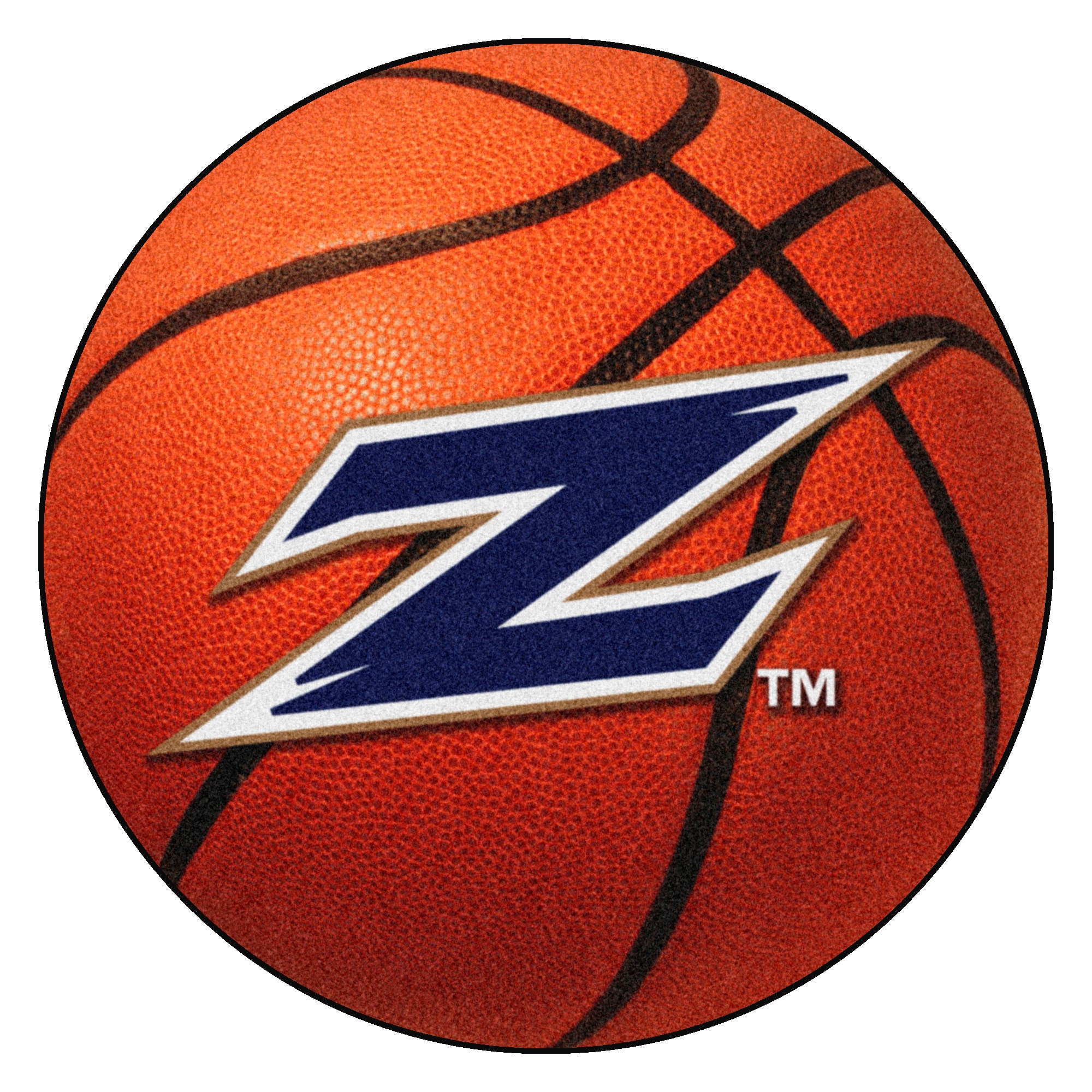 FANMATS, University of Akron Basketball Rug - 27in. Diameter