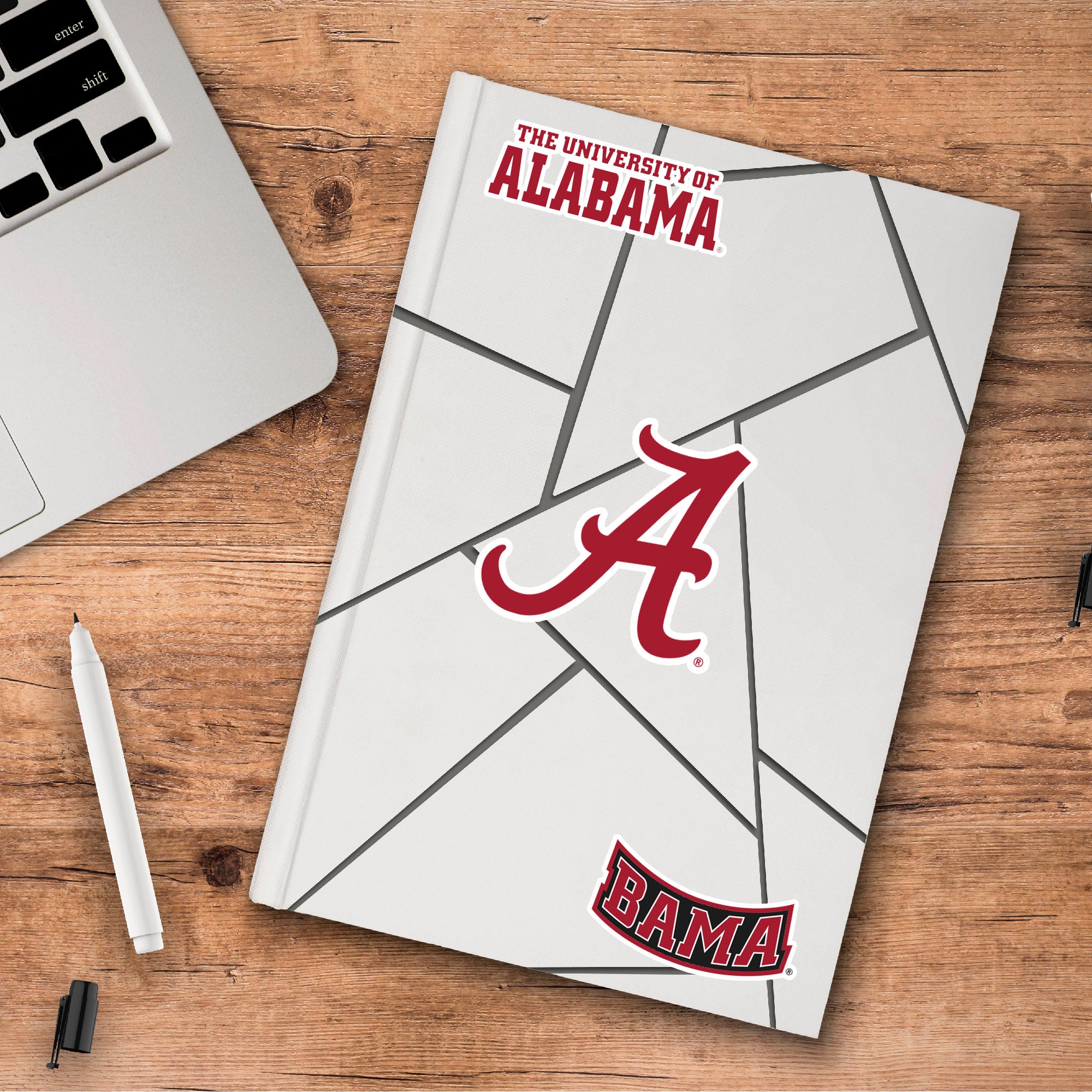 FANMATS, University of Alabama 3 Piece Decal Sticker Set