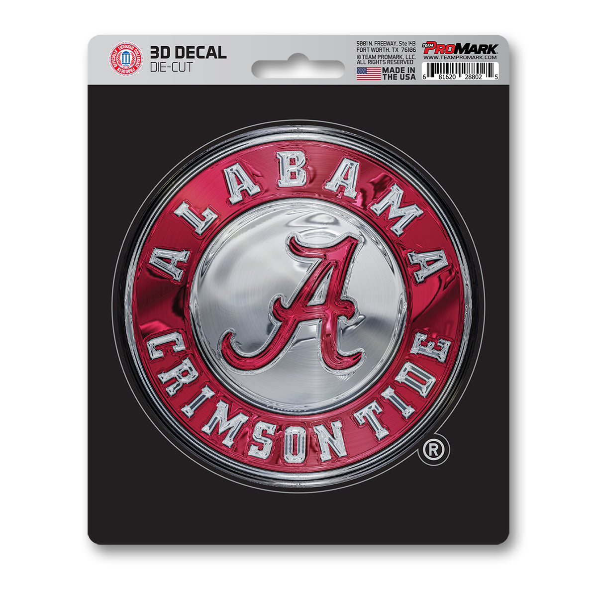 FANMATS, University of Alabama 3D Decal Sticker