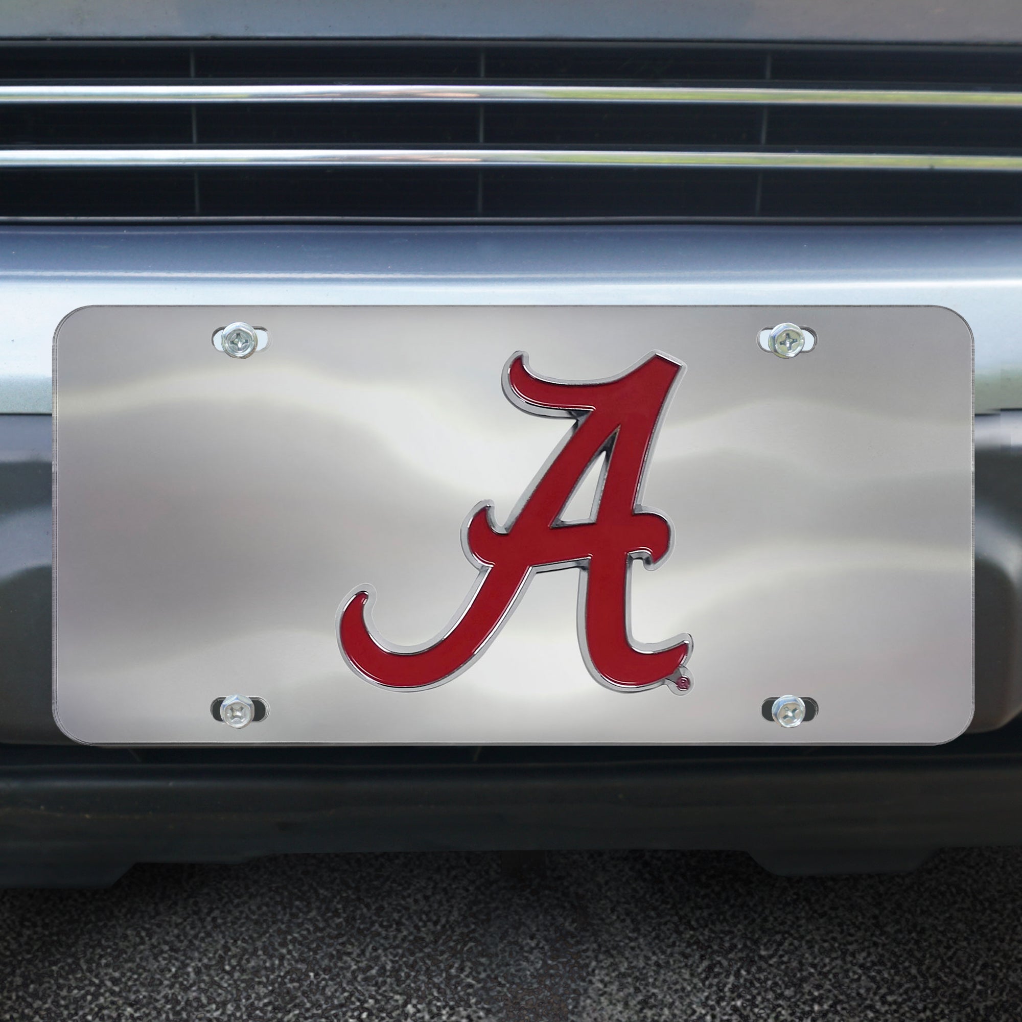 FANMATS, University of Alabama 3D Stainless Steel License Plate