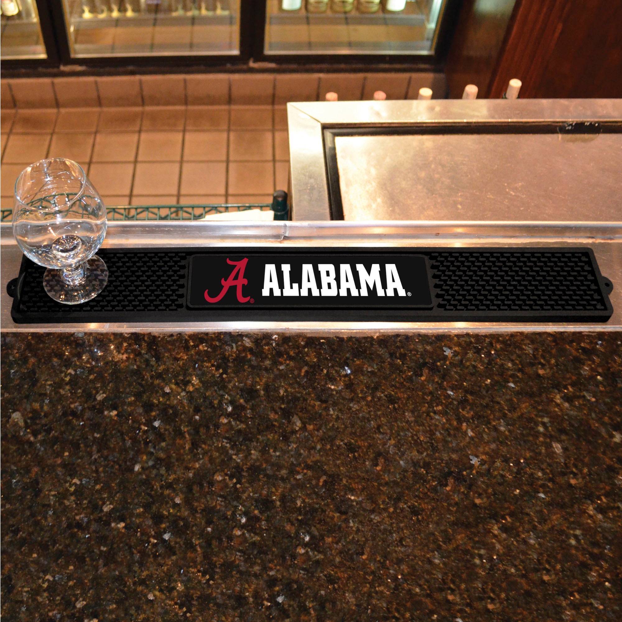 FANMATS, University of Alabama Bar Mat - 3.25in. x 24in.