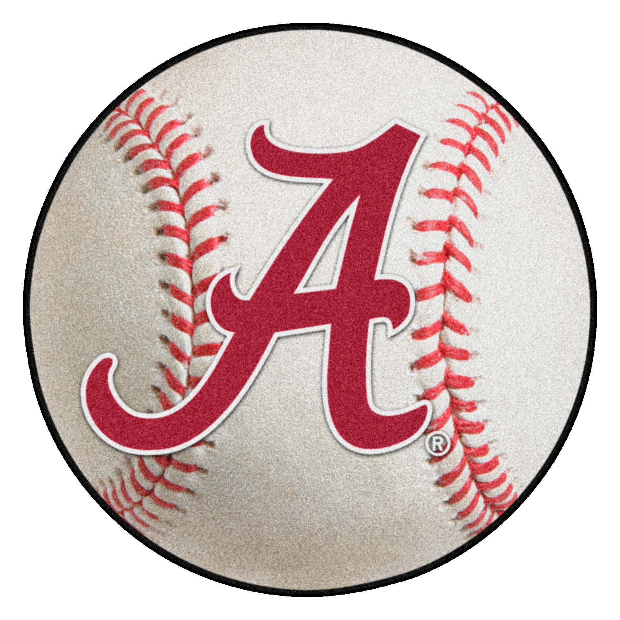 FANMATS, University of Alabama Baseball Rug - 27in. Diameter