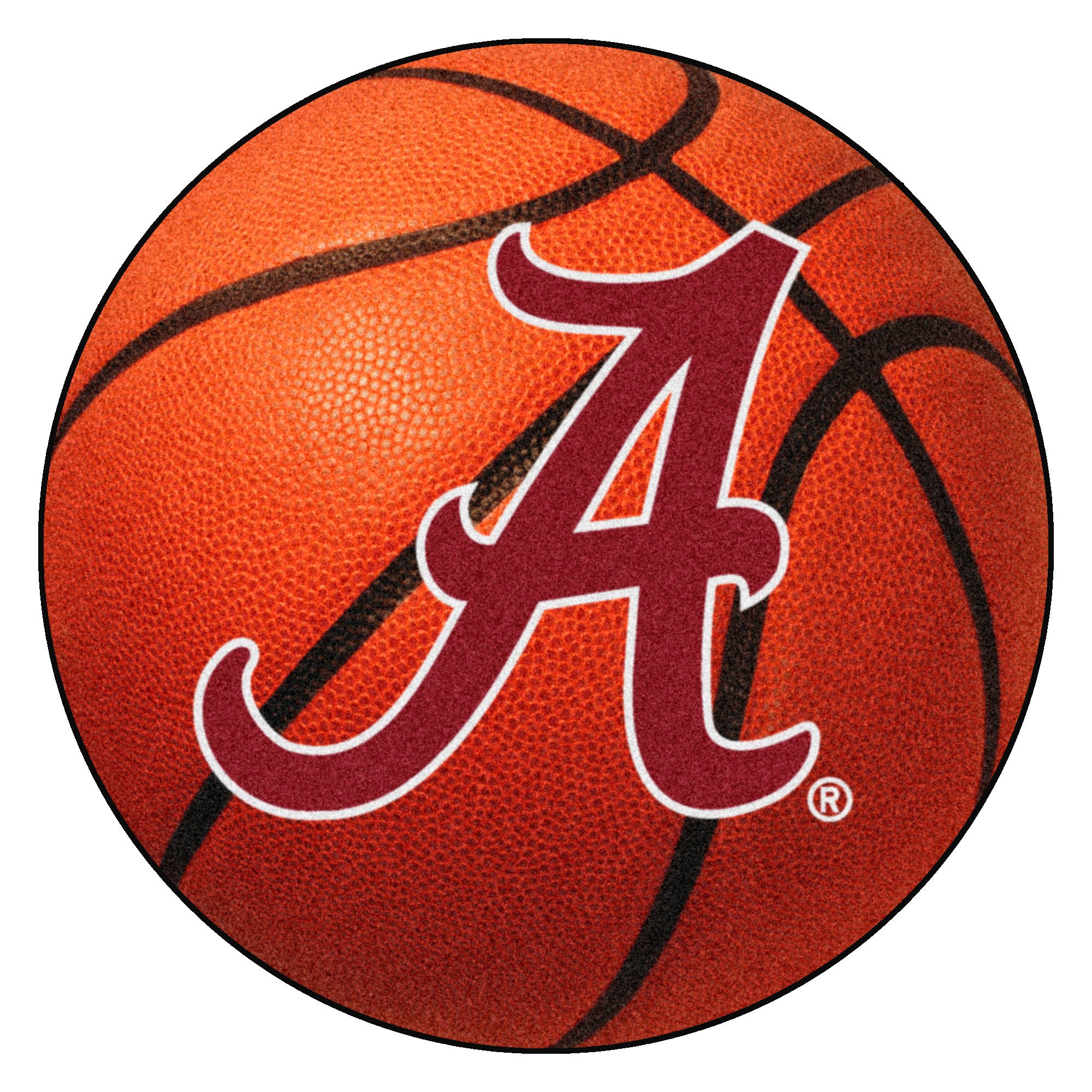 FANMATS, University of Alabama Basketball Rug - 27in. Diameter