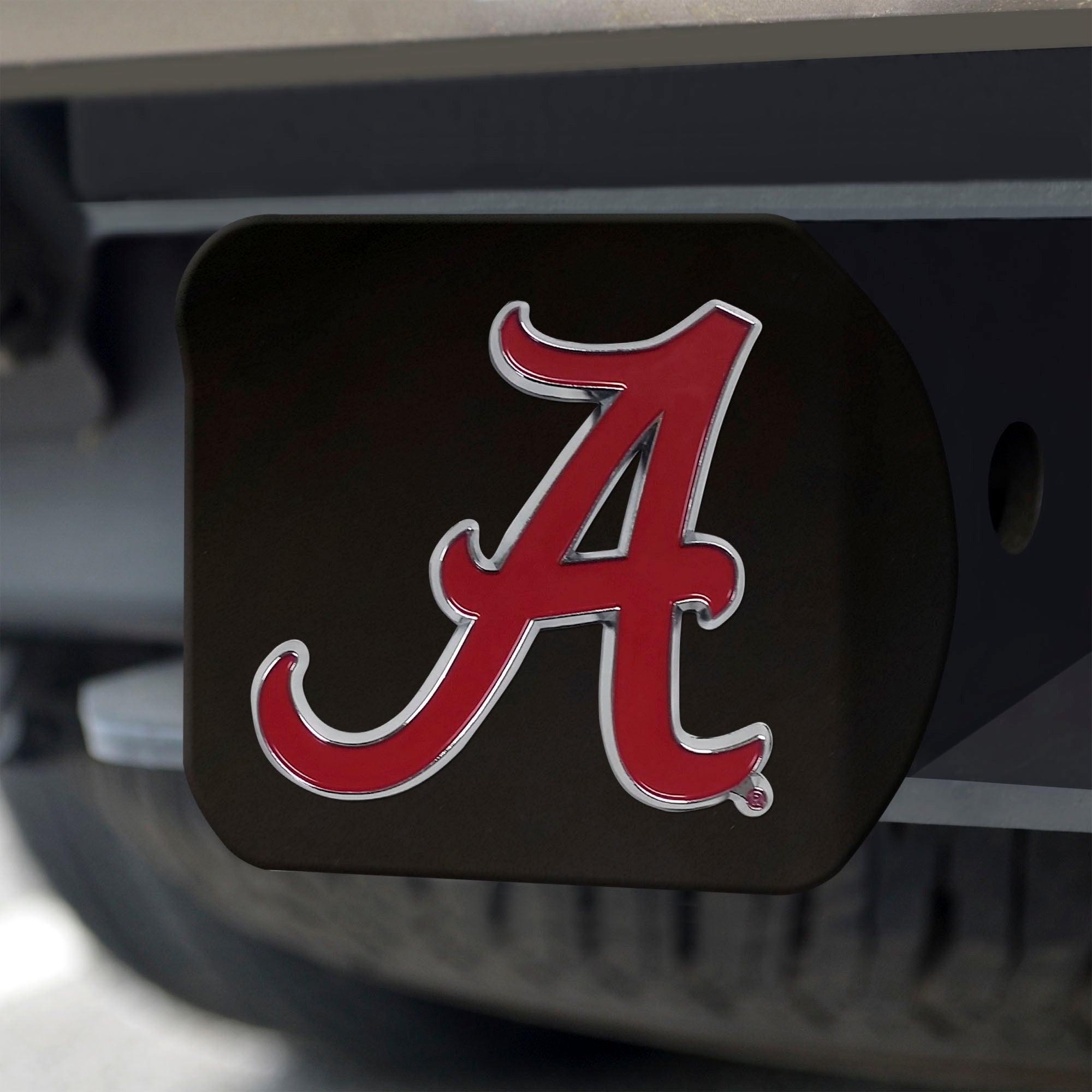 FANMATS, University of Alabama Black Metal Hitch Cover - 3D Color Emblem