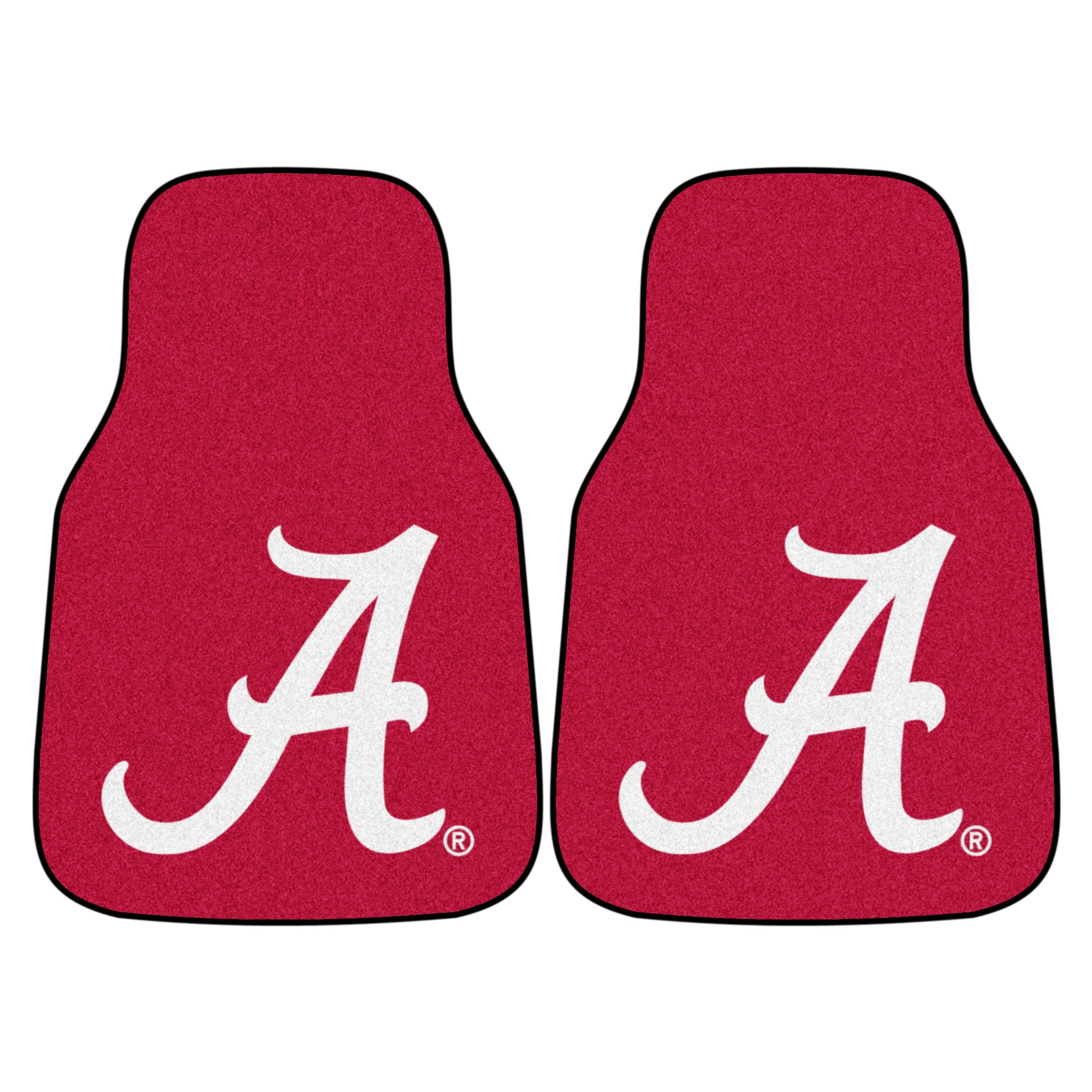 FANMATS, University of Alabama Carpet Car Mat Set - 2 Pieces