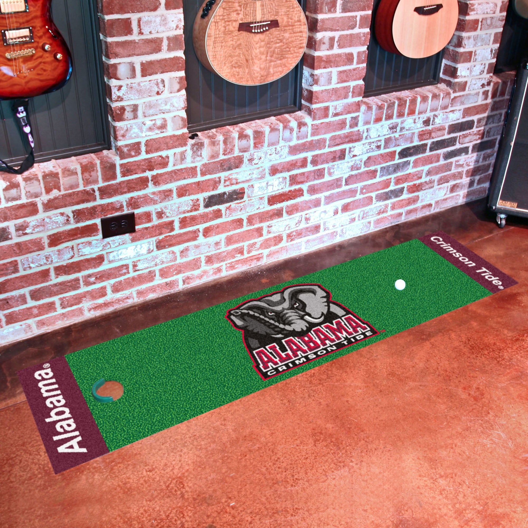 FANMATS, University of Alabama Crimson Tide Putting Green Mat - 1.5ft. x 6ft.