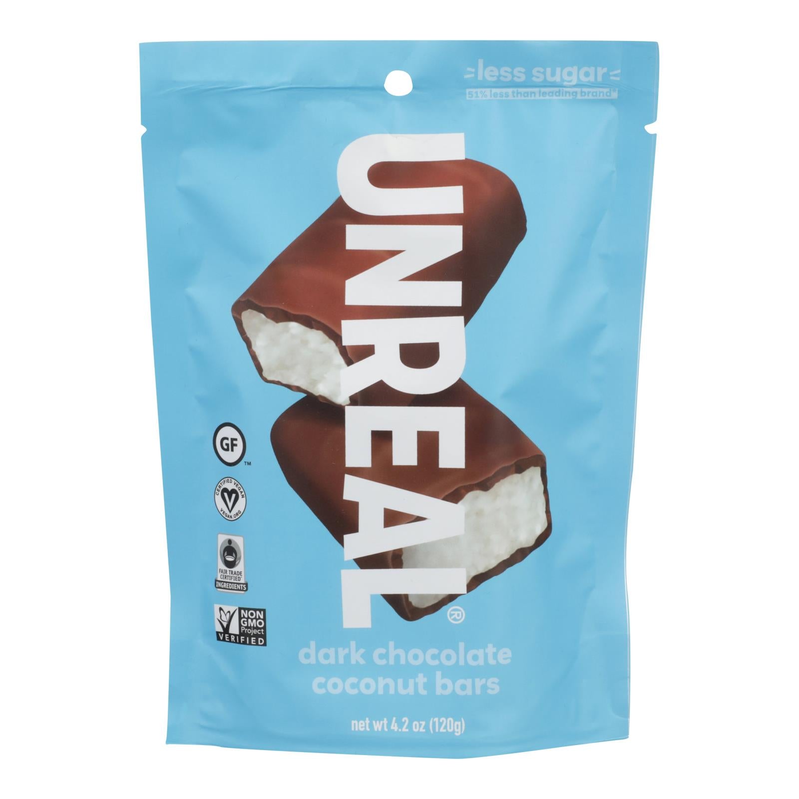 Unreal, Unreal - Dark Chocolate Coconut - Case of 6 - 4.2 OZ (Pack of 6)