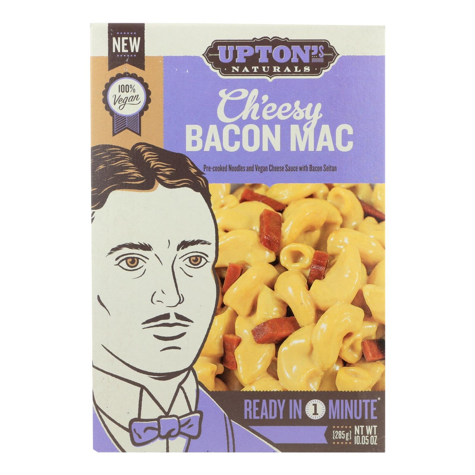 Upton'S Naturals, Upton's Naturals Macaroni - Ch'Eesy Bacon - Case of 6 - 10.05 oz (Pack of 6)