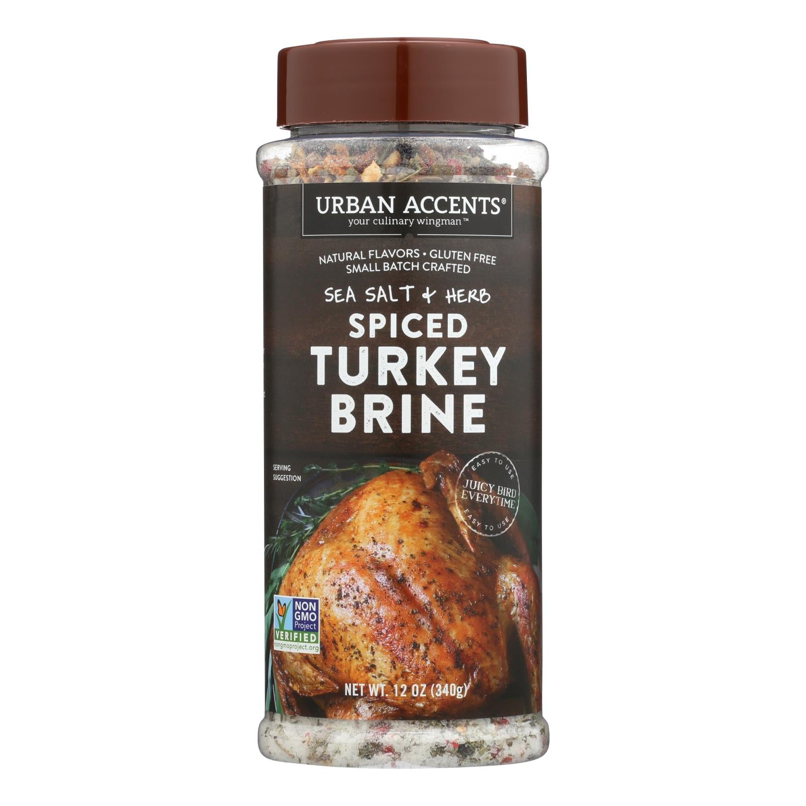 Urban Accents, Urban Accents Sea Salt + Herb Spiced Turkey Brine  - Case of 6 - 12 OZ (Pack of 6)