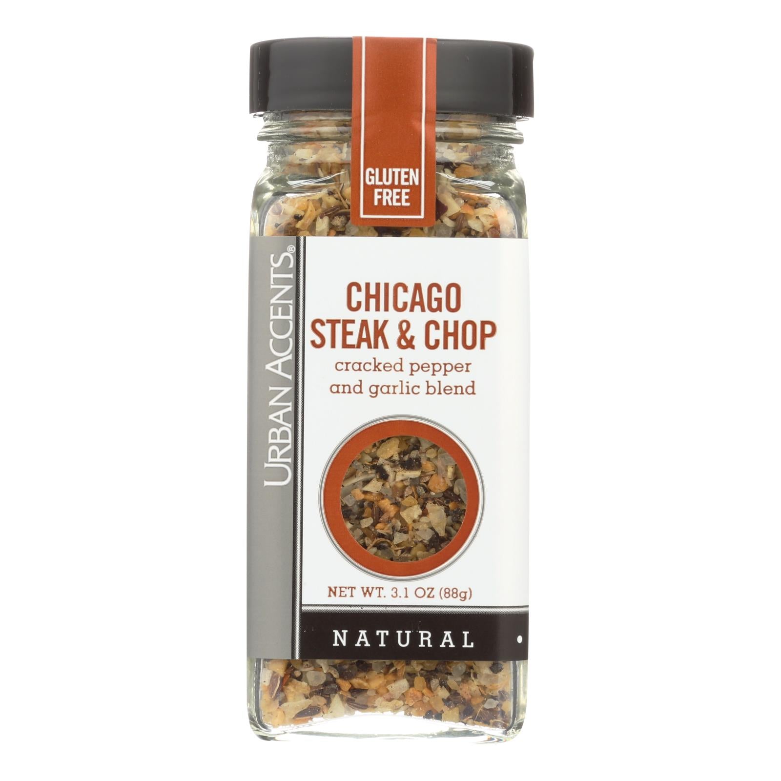 Urban Accents, Urban Accents Spice - Chicago Steak and Chop - Case of 4 - 3.1 oz (Pack of 4)