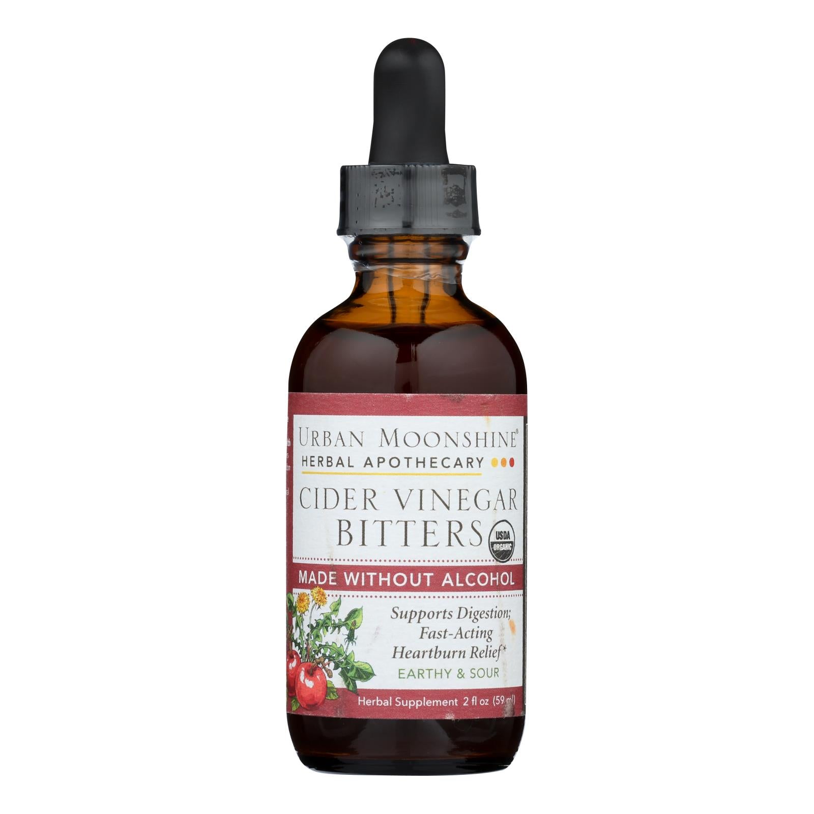 Urban Moonshine, Urban Moonshine - Cider Vinegar Bitters - Dropper - 2 fl oz.