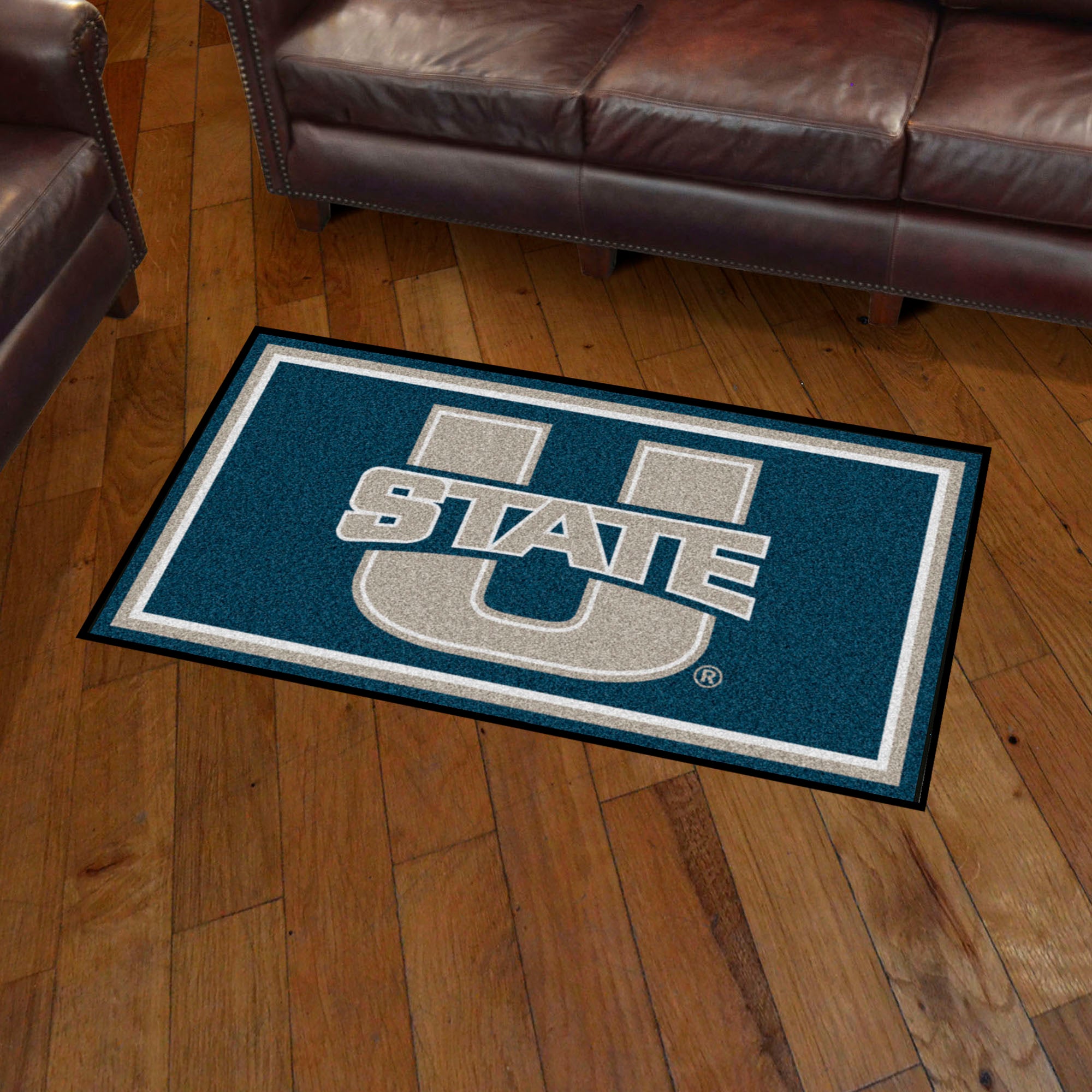 FANMATS, Utah State University 3ft. x 5ft. Plush Area Rug