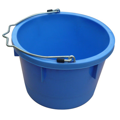 Qingdao Huatian Hand Truck, Utility Bucket, Baby Blue Resin, 8-Qts.