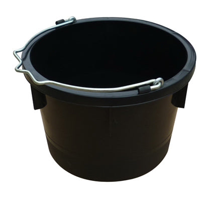 Qingdao Huatian Hand Truck, Utility Bucket, Black Resin, 8-Qts.