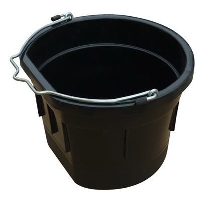 Qingdao Huatian Hand Truck, Utility Bucket, Flat Sided, Black Resin, 8-Qts.