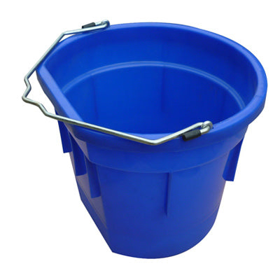 Qingdao Huatian Hand Truck, Utility Bucket, Flat Sided, Blue Resin, 20-Qts.