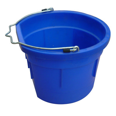 Qingdao Huatian Hand Truck, Utility Bucket, Flat Sided, Blue Resin, 8-Qts.