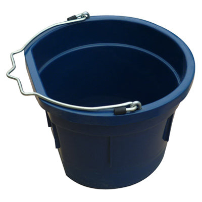 Qingdao Huatian Hand Truck, Utility Bucket, Flat Sided, Dark Blue Resin, 8-Qts.