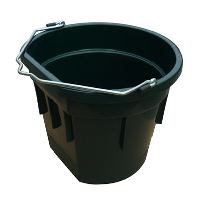 Qingdao Huatian Hand Truck, Utility Bucket, Flat Sided, Green Resin, 20-Qts.