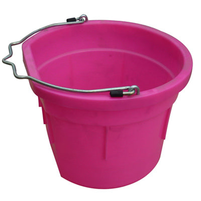 Qingdao Huatian Hand Truck, Utility Bucket, Flat Sided, Hot Pink, 8-Qts.